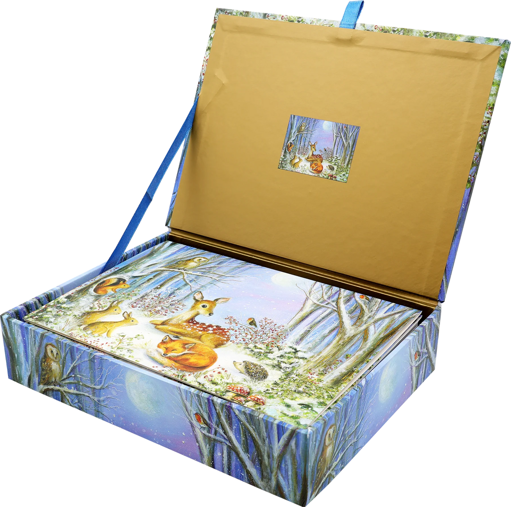 Peaceful Forest Friends Deluxe Boxed Holiday Cards