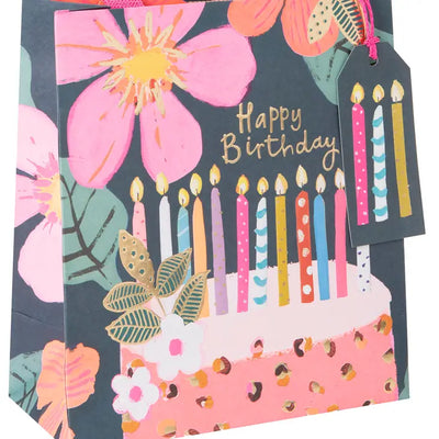 MEDIUM BIRTHDAY CANDLES GIFT BAG