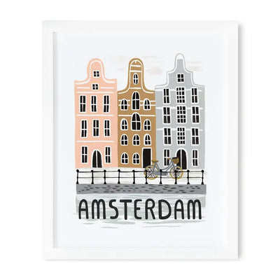 BON VOYAGE AMSTERDAM ART PRINT - 16X20