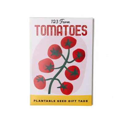 Plantable Seed Gift Tags - Vintage Seed Design, 5 Gift Tags, Tomatoes