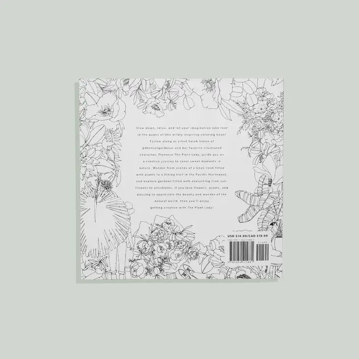 THE PLANT LADY: A FLORAL COLORING BOOK
