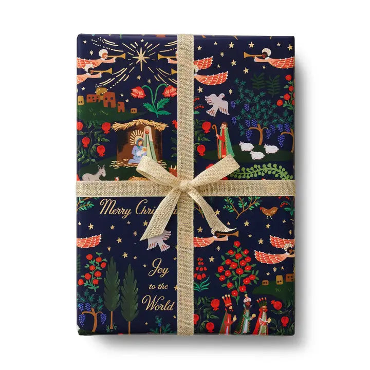 Nativity Scene Continuous Wrapping Roll
