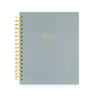 2026 Dusty Blue Signature Spiral Planner
