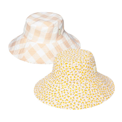 GINGHAM REVERSIBLE SUN HAT 3-6 YEARS