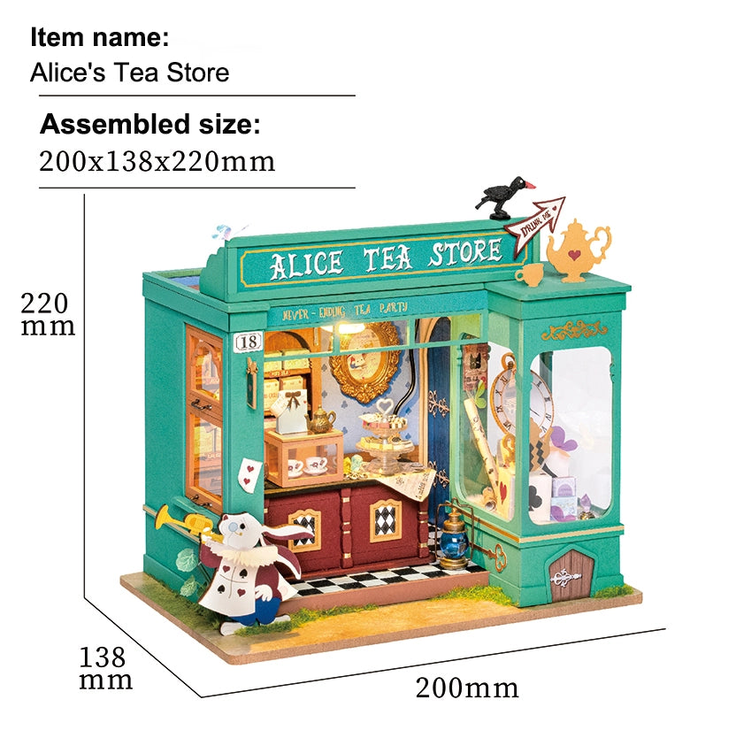 DIY MINIATURE HOUSE KIT:  ALICE'S TEA STORE