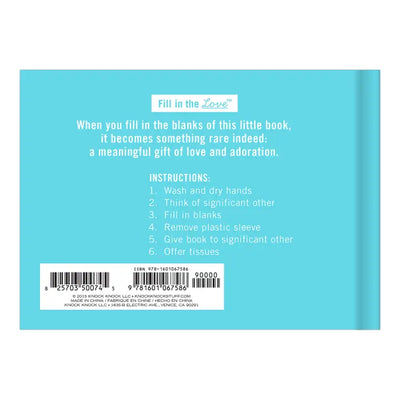 WHAT I LOVE ABOUT US - FILL IN THE LOVE BOOK
