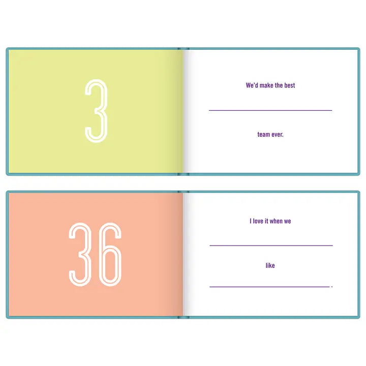 WHAT I LOVE ABOUT US - FILL IN THE LOVE BOOK