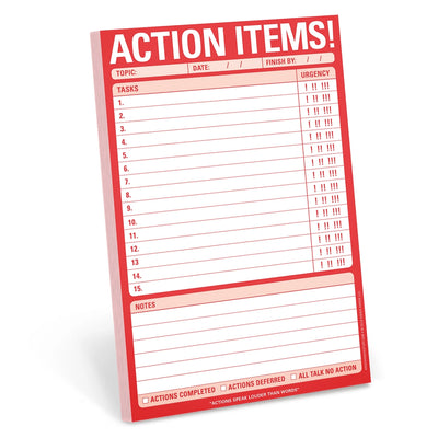 ACTION ITEMS! PAD