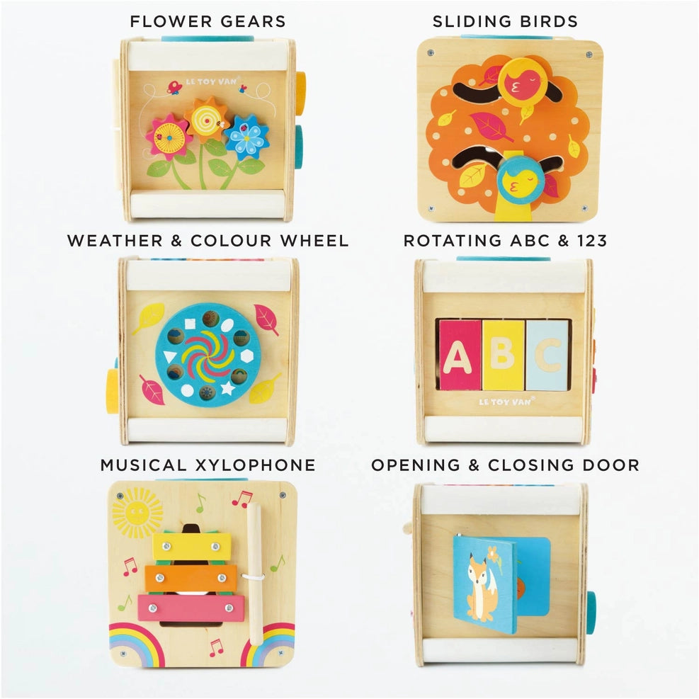 Activity Wooden Cube