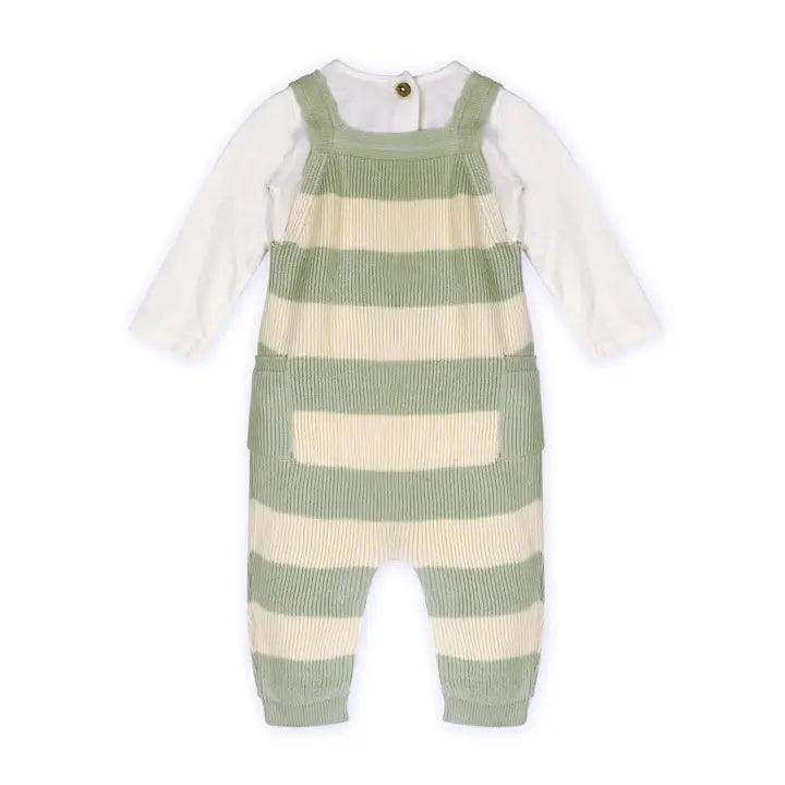 Alfie Textured Baby Overall Set - Organic Cotton