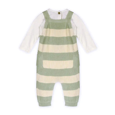 Alfie Textured Baby Overall Set - Organic Cotton