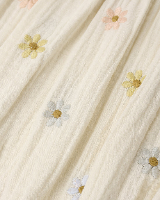 Amelia Romper Embroidered Daisies
