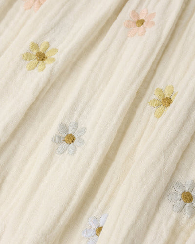 Amelia Romper Embroidered Daisies