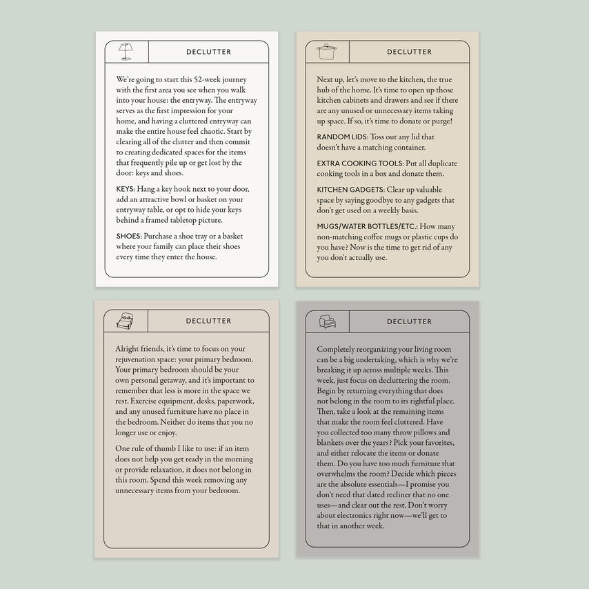 BEAUTIFULLY ORGANIZED IN 52 WEEKS CARD DECK