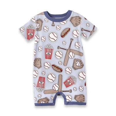 BABY BOY'S BAMBOO SHORTIE ROMPER