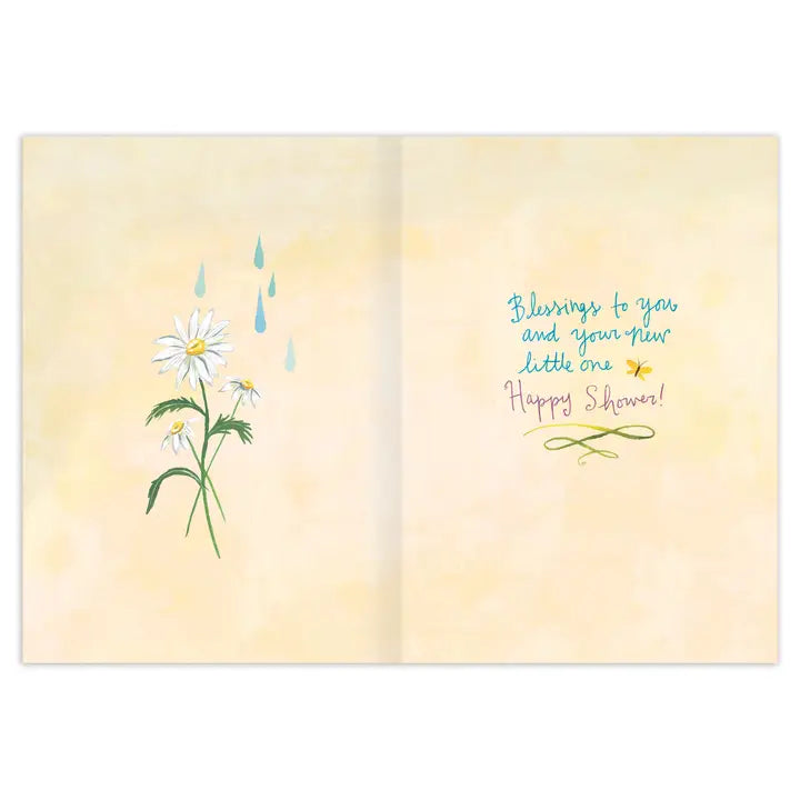 UMBRELLA QUILT BABY SHOWER CARD