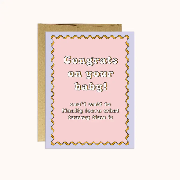 BABY TUMMY TIME - BABY CARD