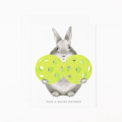 PICKLEBALL BUNNY CARD