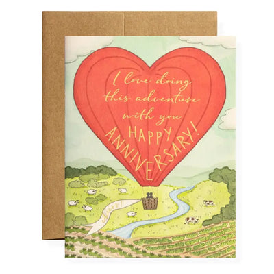 ANNIVERSARY BALLOON GREETING CARD