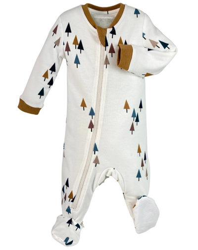 ALL SPRUCED UP BABYSUIT - BAMBOO