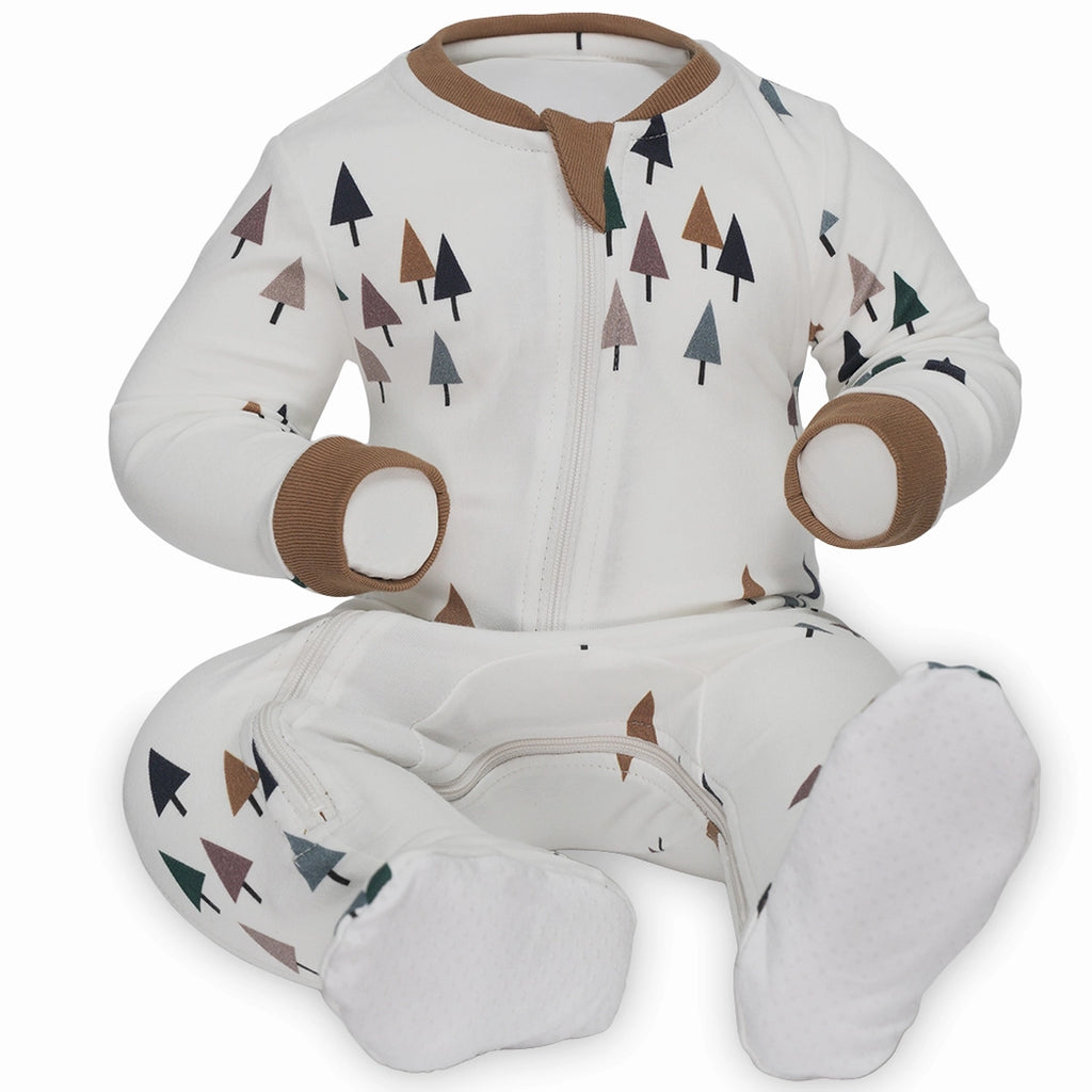 ALL SPRUCED UP BABYSUIT - BAMBOO