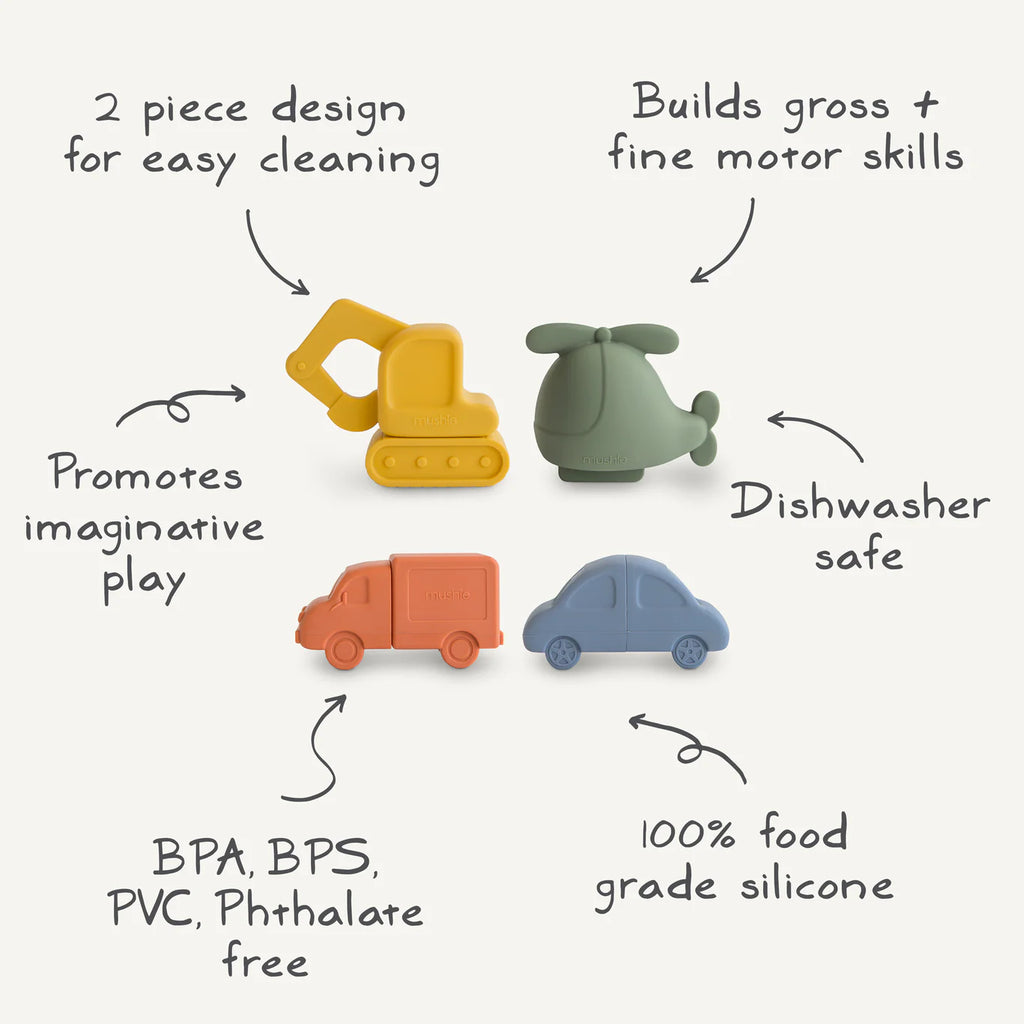 Mold Free Bath Play Set - 4 Pack