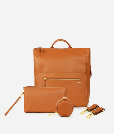 The Square Diaper Bag Bundle - Faux Leather