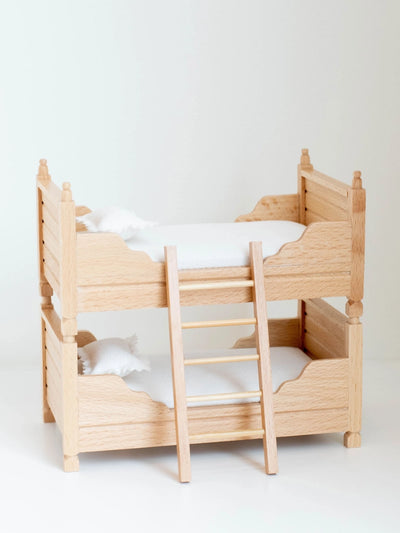 Dollhouse Edin Convertible Twin Bunk Beds | Natural Wood