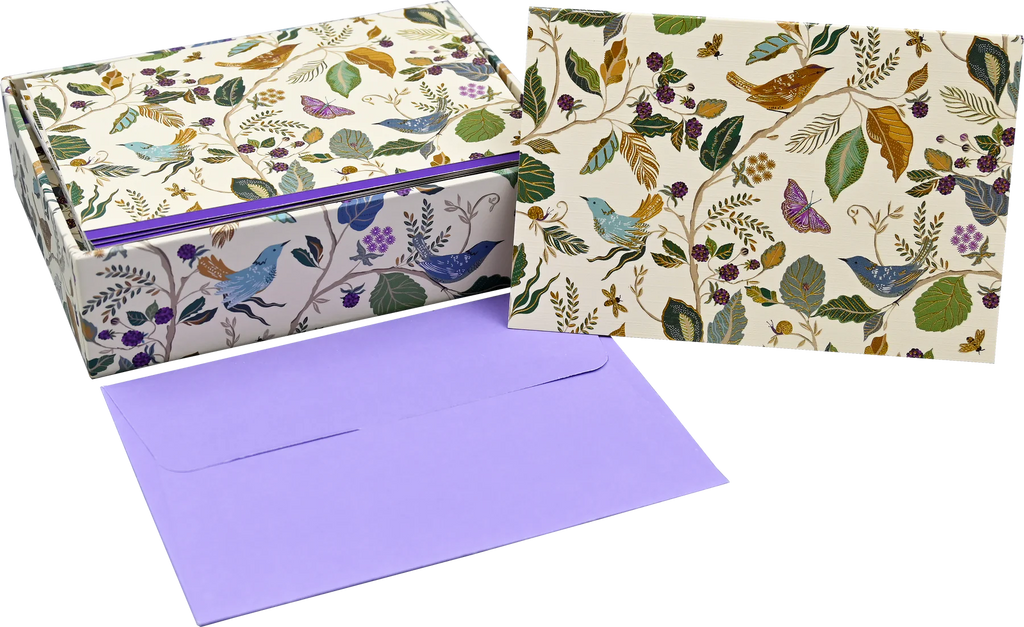 BIRDS & BERRIES NOTE CARDS
