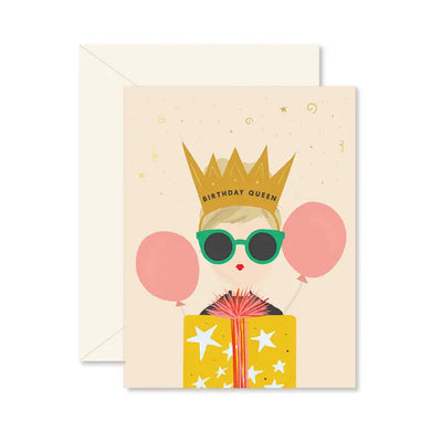 BIRDTHDAY QUEEN GREETING CARD