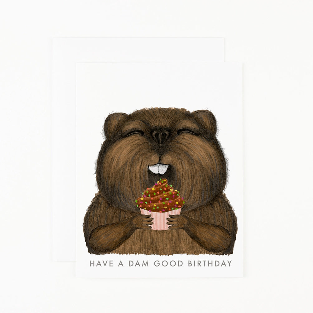 BEAVER BIRTHDAY CARD