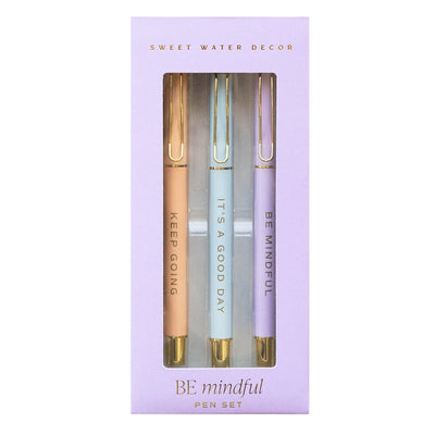 BE MINDFUL METAL PEN SET