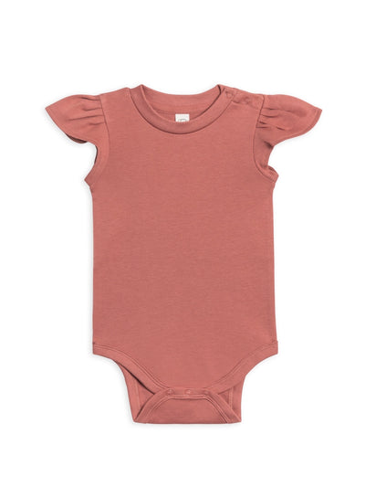 ORGANIC BABY PEARL PETAL SLEEVE BODYSUIT