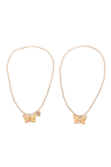 BFF BUTTERFLY SHARE & TEAR NECKLACE 2PCS