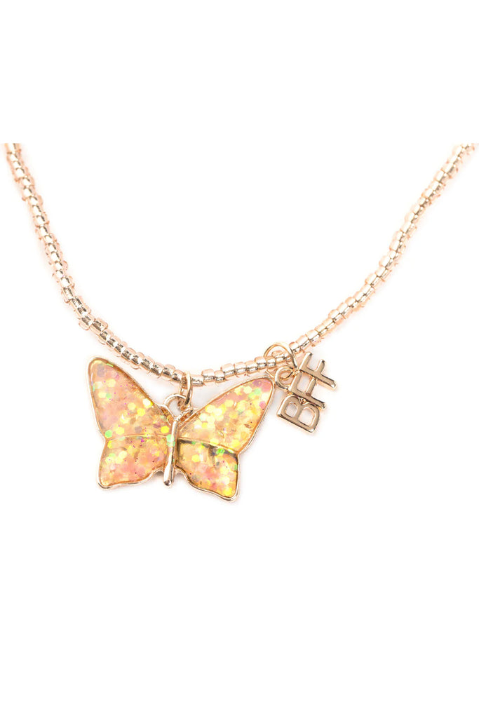 BFF BUTTERFLY SHARE & TEAR NECKLACE 2PCS