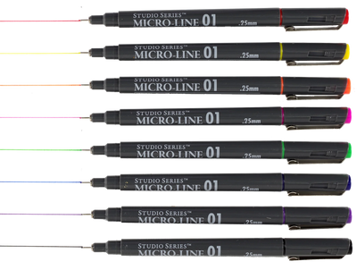 BIBLE MICRO-LINE COLOR PENS (SET OF 8 PENS)