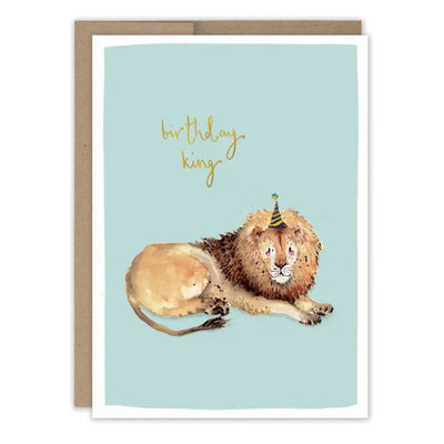 BIRTHDAY KING LION CARD