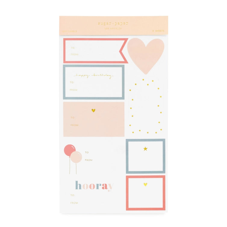 BIRTHDAY STICKER SHEETS