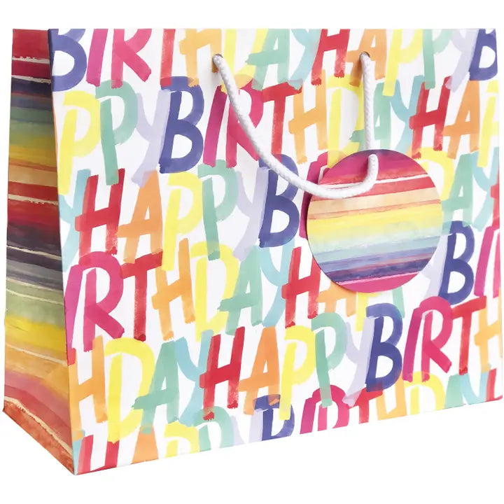 RAINBOW BIRTHDAY - LARGE GIFT BAG