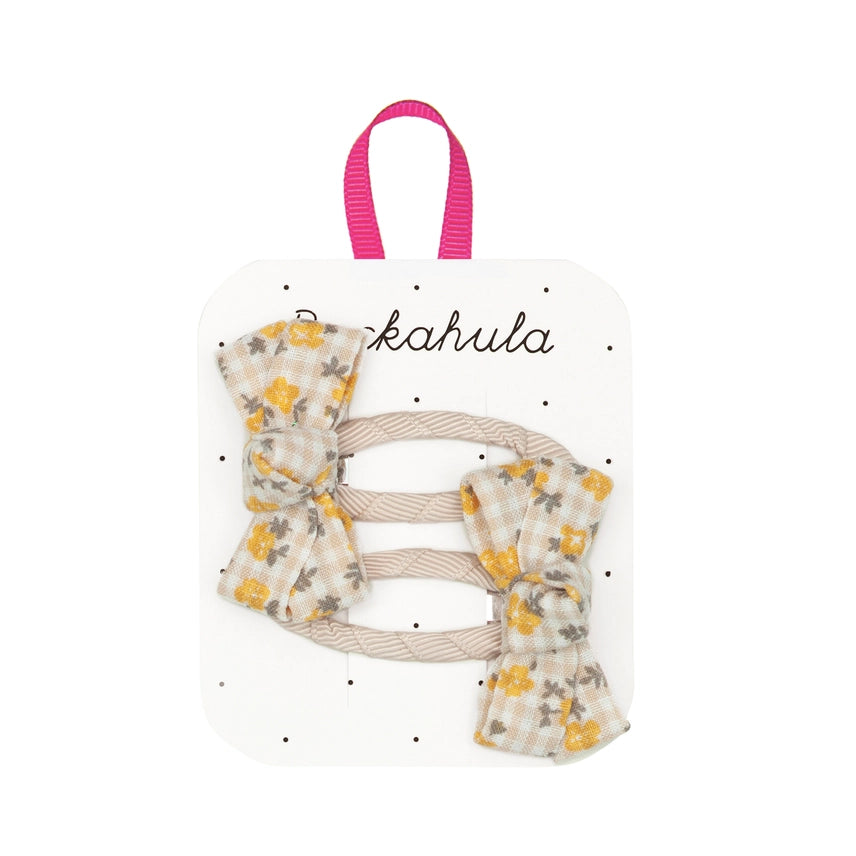 DITSY TWISTY BOW CLIPS