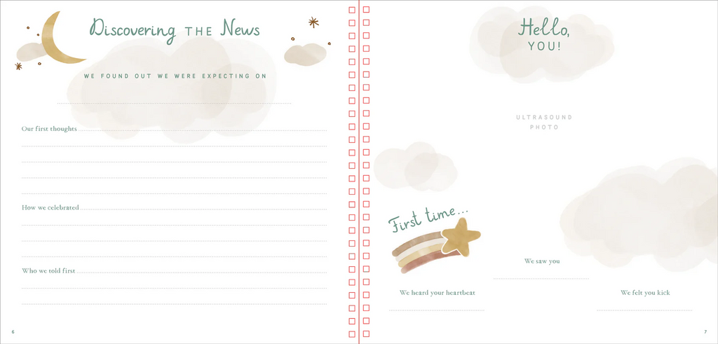 BABY'S FIRST YEARS-A MODERN MEMORY BOOK WITH KEEPSAKE BOX