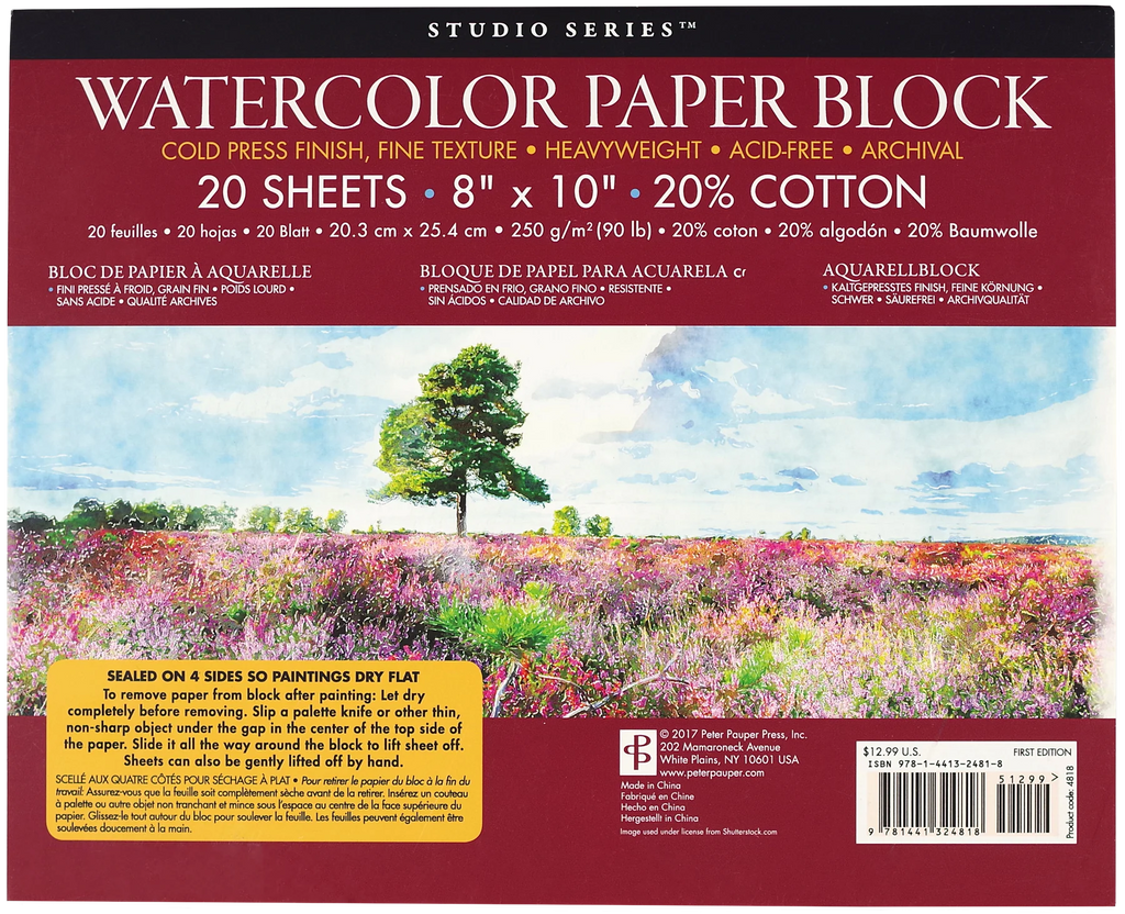 STUDIO SERIES WATERCOLOR PAPER BLOCK