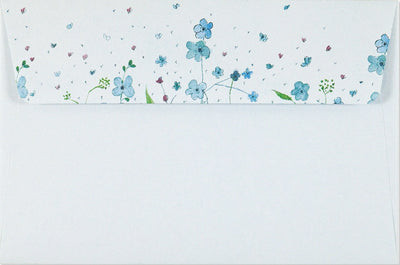 BLUE FLOWERS STATIONERY SET