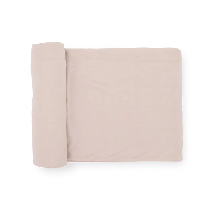 STRETCH KNIT SWADDLE - SOFT BLUSH