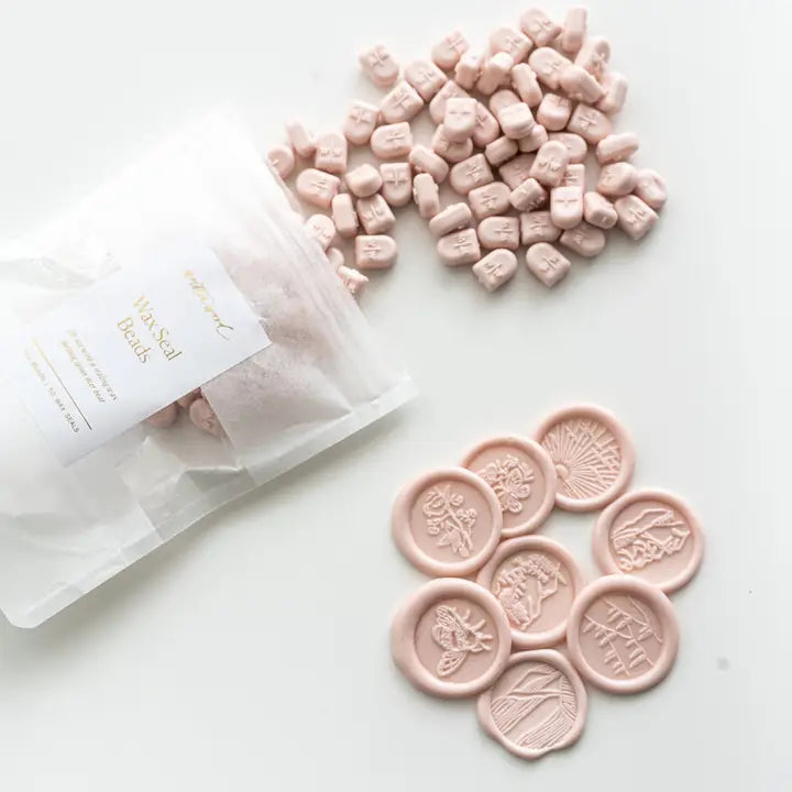 BLUSH WAX BEADS FOR WAX SEALS