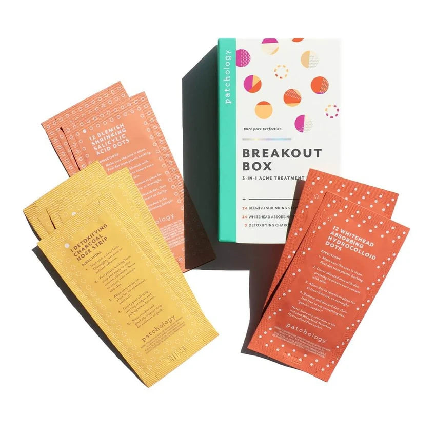 Patchology Breakout Box: 3-in-1 Acne Treatment Kit