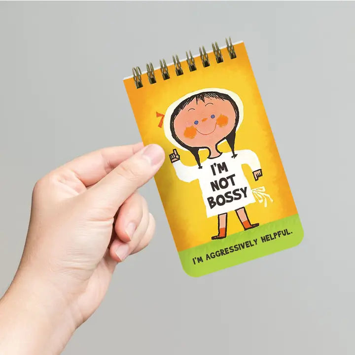 I'M NOT BOSSY, I'M AGGRESSIVLY HELPFUL - FUNNY 3x5 MEMO NOTEPAD