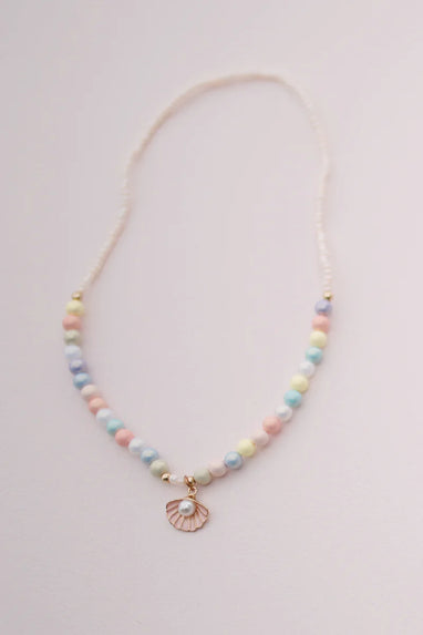 BOUTIQUE PASTEL SHELL NECKLACE