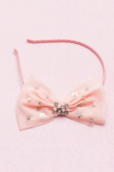 BOUTIQUE STARRY GEM BOW HEADBAND