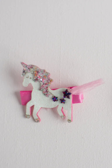 BOUTIQUE TASSY TAIL UNICORN HAIRCLIP